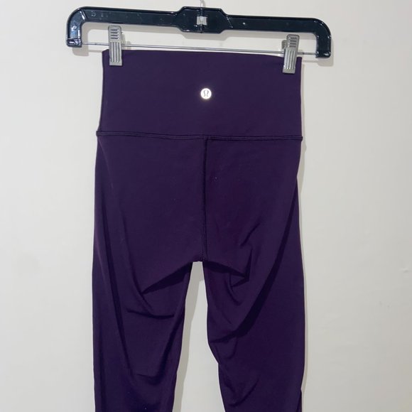 Lululemon Purple Mid Rise Full Length Leggings - Size 2 - Picture 5 of 7